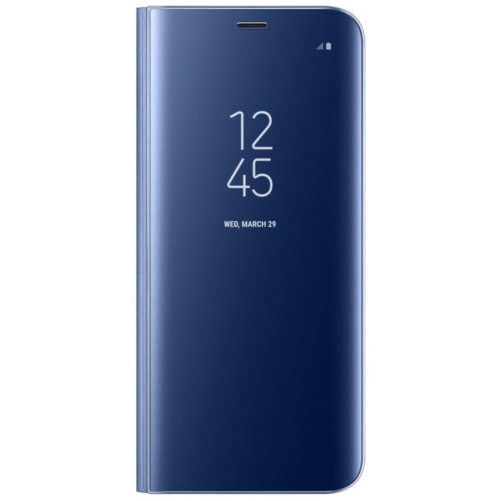 OPPO A72 / A52-vel kompatibilis tok - Flip Wallet Clear (kék) BLISTER
