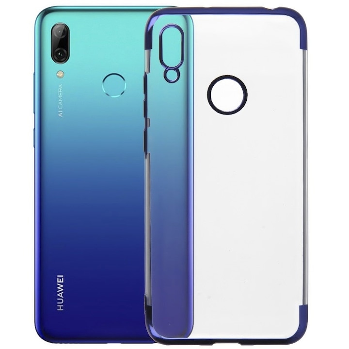 Huawei Y7 2019 készülékkel kompatibilis borító – Luxury Slim Shiny TSS, kék