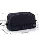 Penar scolar, Geanta cosmetica, ANGOO, 4 Compartiment, tip borseta, capacitate mare, Multifunctionala, 22x9.5x10cm, Negru