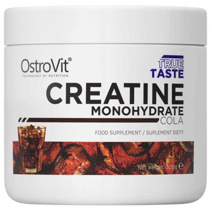 Хранителна добавка OstroVit Creatine Monohydrate Powder, Кола, 300 грама