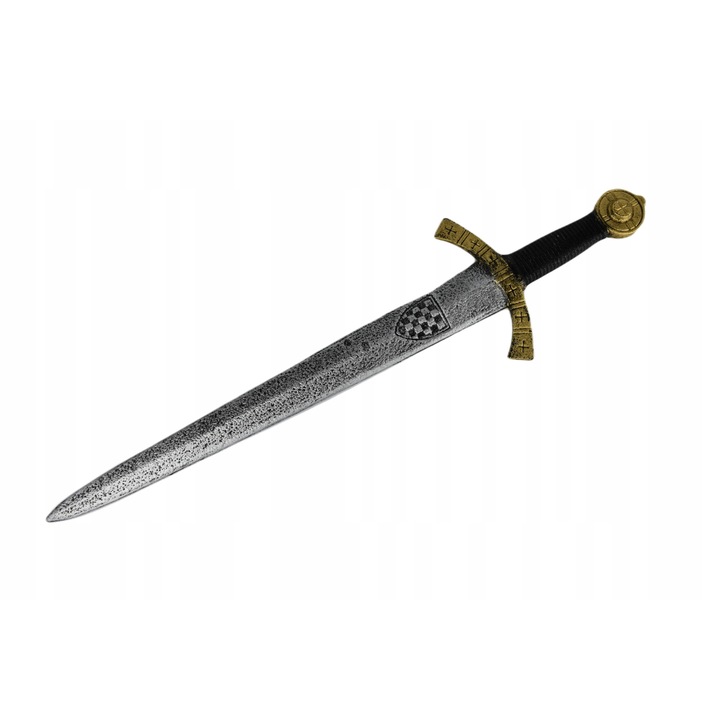 Sabie cavaler, Plastic, 54 cm, Argintiu