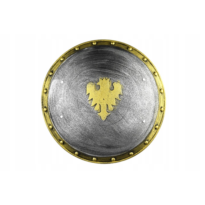 Scut cavaler, Plastic, Argintiu