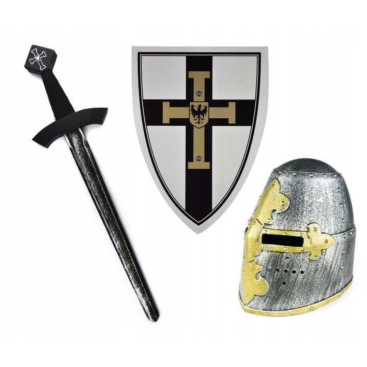 Set cavaler, Lemn, Sabie/Scut/Carma, Multicolor