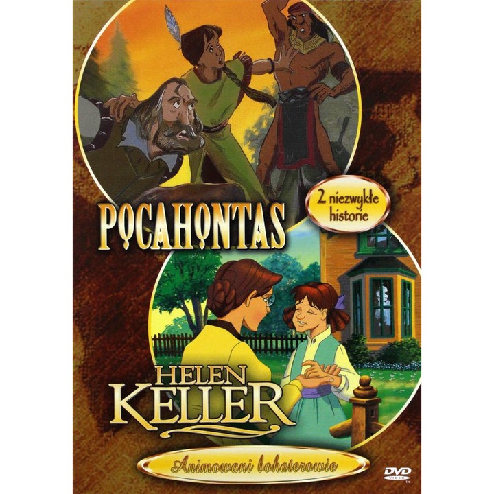 Animowani bohaterowie: Pocahontas / Hellen Keller [DVD]