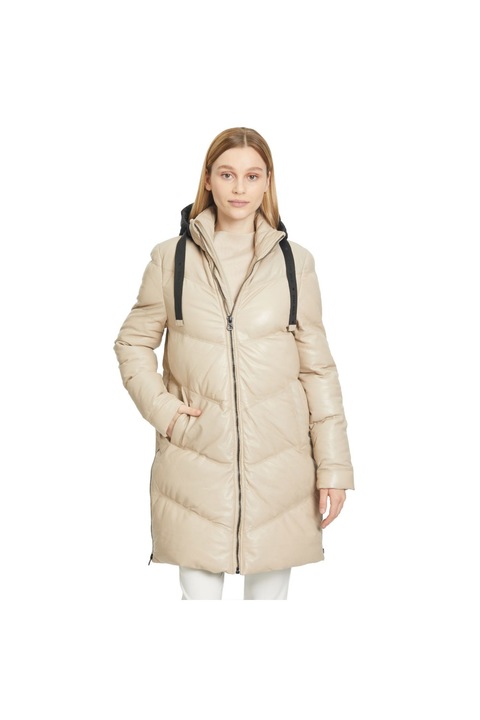 Geaca Lunga de Piele Dama Gipsy Bej GWVallie LNBV W S