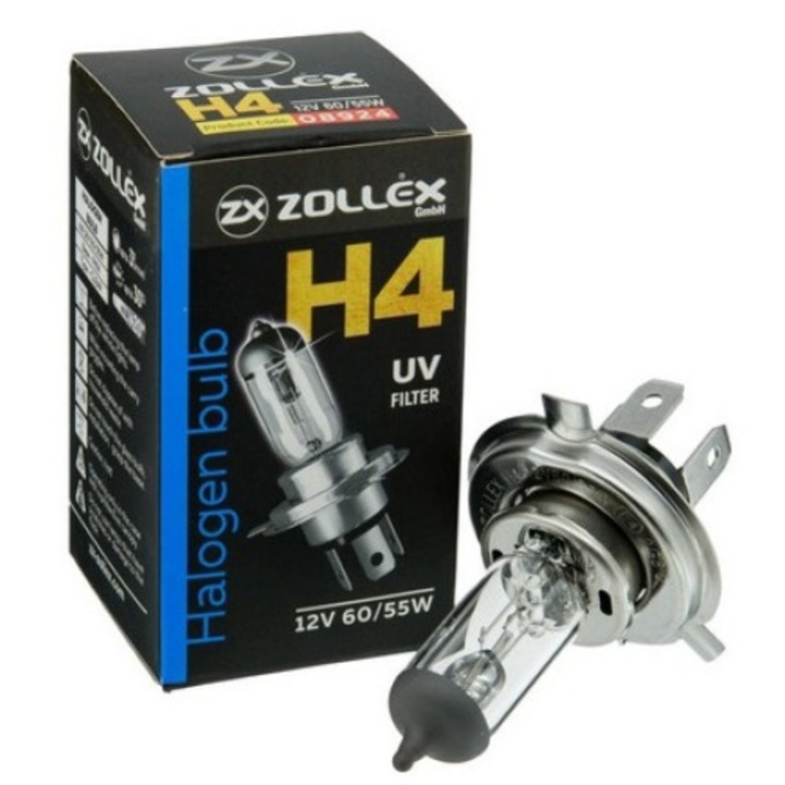 Bec auto H4 12V 60/55W, ZOLLEX STANDARD 8924