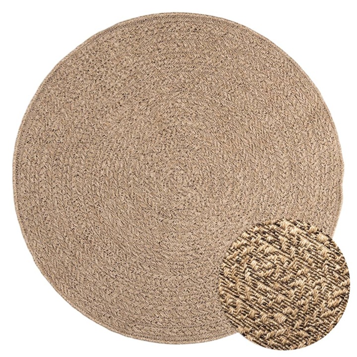 Covor ZIZUR vidaXL, aspect iuta, 120 cm, pentru interior si exterior 1.8 kg