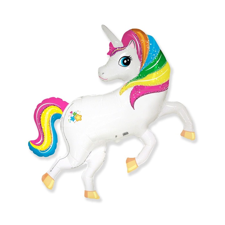 Balon, Model unicorn, Multicolor