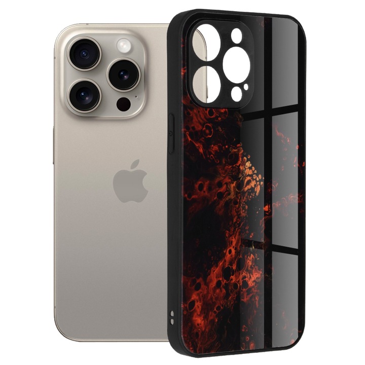 Защитен калъф за iPhone 15 Pro Max, UltraX, Glaze Series, G747, Lexgard, Nebula Red