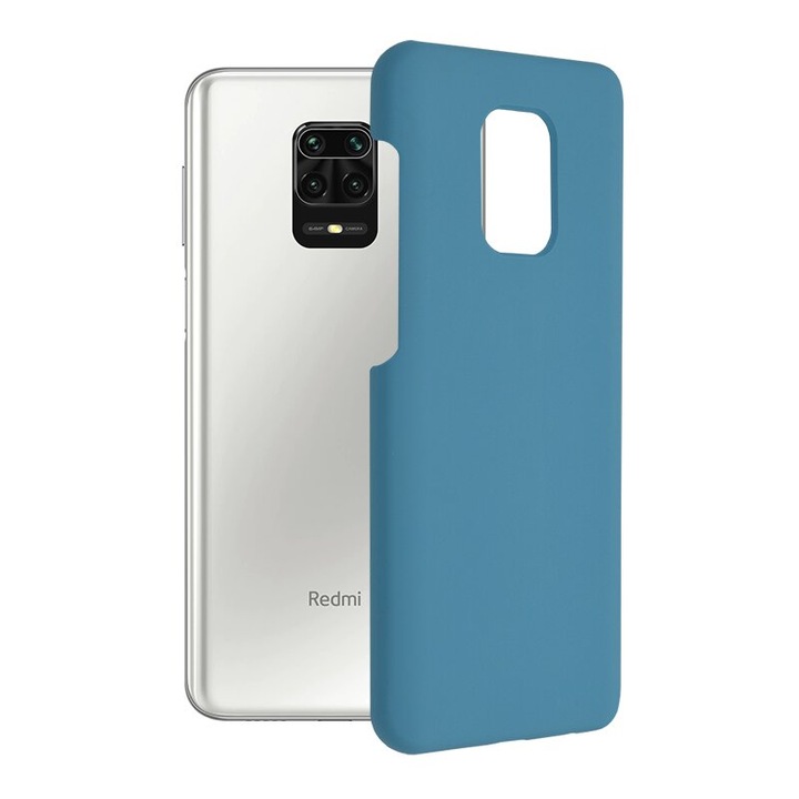 Husa de protectie compatibila cu Xiaomi Redmi Note 9S/Note 9 Pro/Note 9 Pro Max, Soft Edge, silicon, Denim Blue