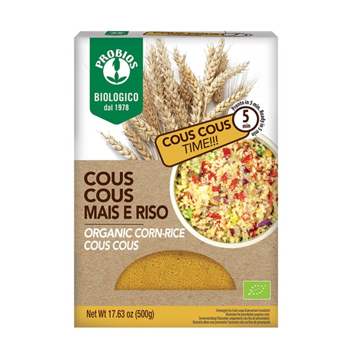 Cuscus din orez si porumb BIO Probios - 500 g