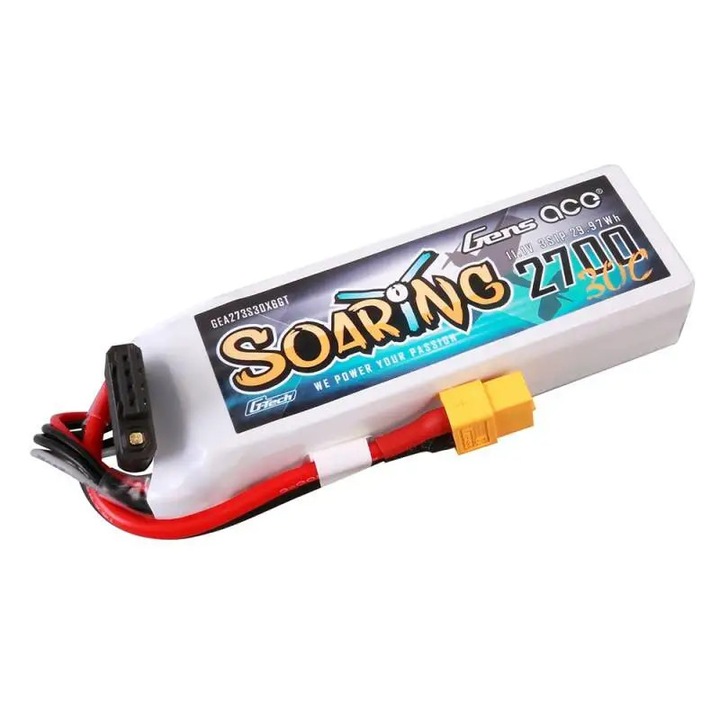 Acumulator LiPo GENS ACE G-Tech Soaring 11.1 V/ 2700 mA/ 30C XT60