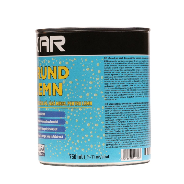 Grund lemn Oskar, pe baza de apa, de protectie, 0.75 L