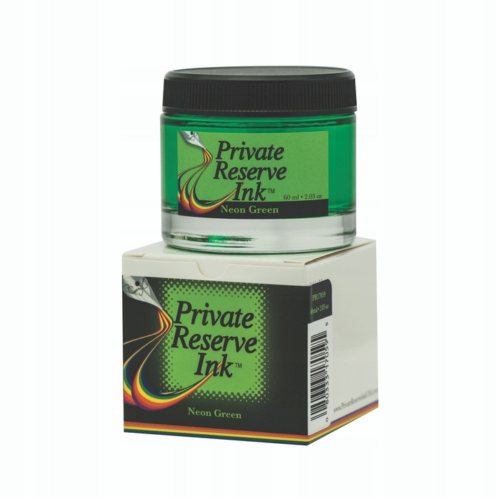 Calimara cerneala Private Reserve Ink Neon Green 60 ml