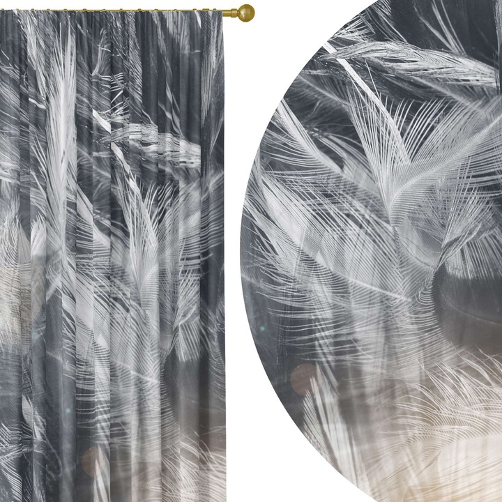 Perdea Homeview, poliester, multicolor, 140 x 230 cm