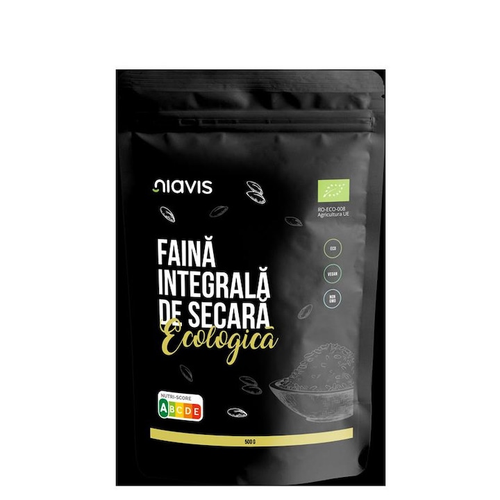 NIAVIS, Faina Integrala de Secara Ecologica/Bio 500g