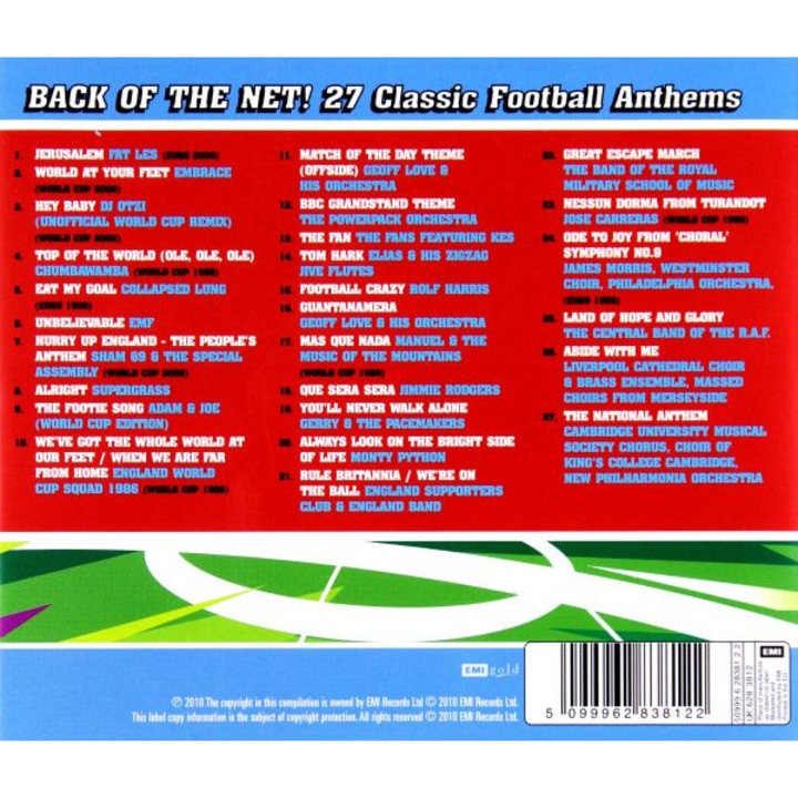 Various Artists: Back Of The Net ! (Footbal Anthems) [CD]