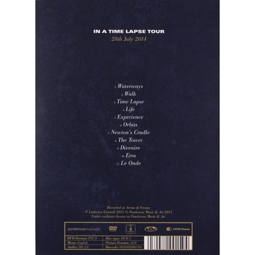 Ludovico Einaudi: Live In Verona / In A Time Lapse Tour, 28th July