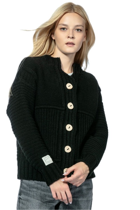 Fobya Női kardigán Kahenore fekete, Fekete