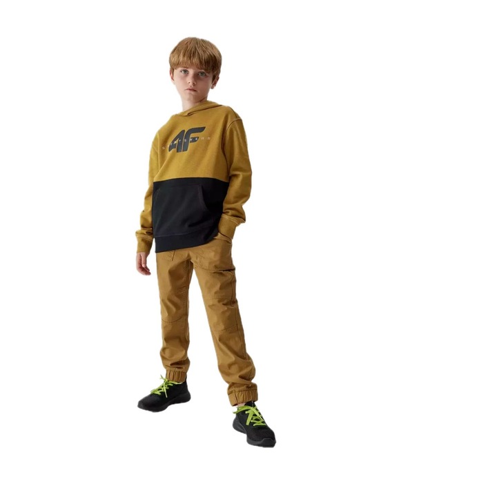 Gyerek nadrág, 4F, Breramur, mustár, 158 CM