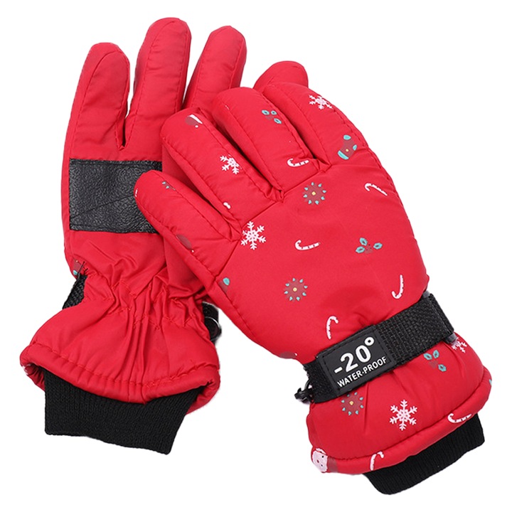 Jormftte gyermek síkesztyű, vízálló, meleg, 5 ujjas kialakítás, 1-es méret