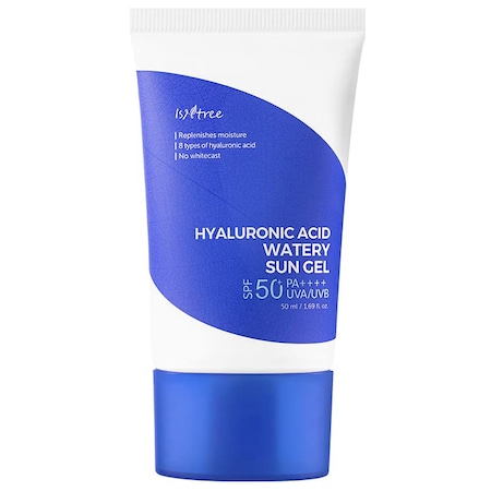 Crema tip gel de protectie solara 50+ cu acid hiauronic , Isntree, 50 ml