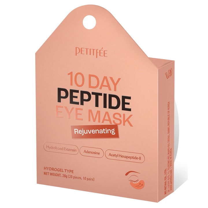 Plasturi de hidrogel pentru ochi cu peptide, Petitfee, 20 bucati