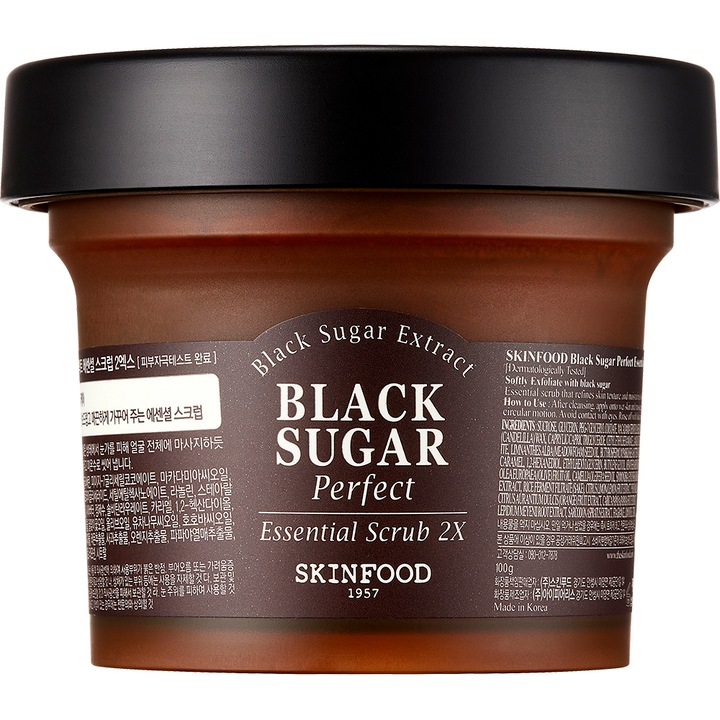 Skinfood, Скраб за лице Black Sugar Perfect на захарна основа - 100 г