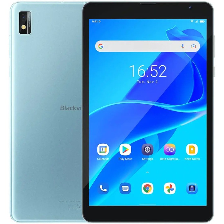 Таблет Blackview Tab 6 Kids, Macaron Blue, Cellular с процесор 1x Cortex-A75 (2.0 GHz) + 3x Cortex-A55 (1.8 GHz), 3 GB, 32 GB, Android 11, Светлосин