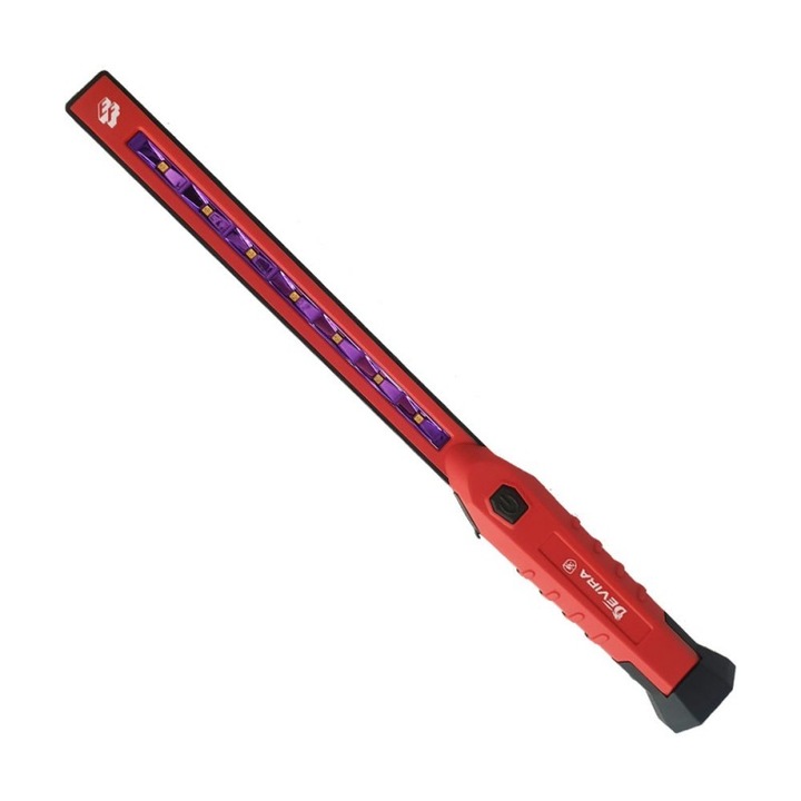 DEVIRA baktériumölő UV lámpa LED-del és Li-Ion akkumulátorral