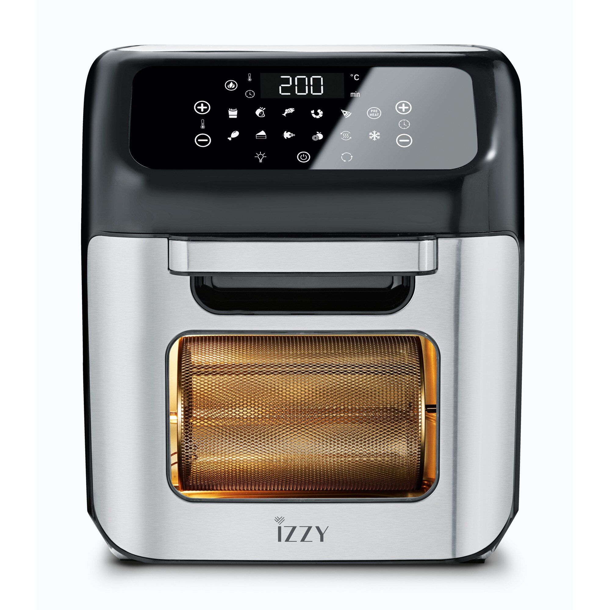 Friteuza digitala cu aer cald XL 12Lt 6in1, Izzy, IZ-8205, ecran