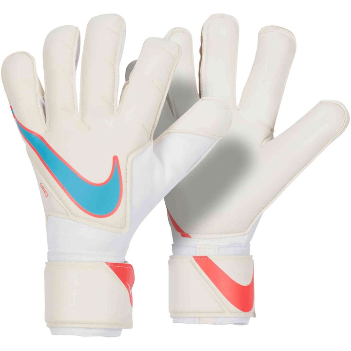 Вратарски ръкавици Nike Grip 3, Размер 8, Бял/Син