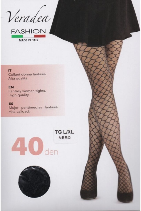 Dresuri scoala, Veradea, Plasta, 40DEN, Negru, L/XL