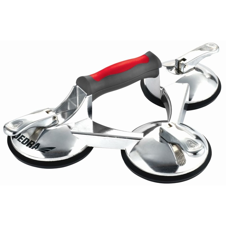 Ventuza pentru geam, Dedra, Tripla, Argintiu