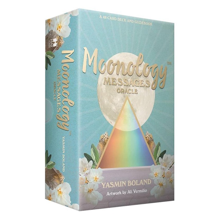 Set carti si carduri Hay House Moonology Messages Oracle - Yasmin Boland & Ali Vermilio