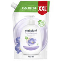 Rezerva sapun lichid crema Seminte de in & Lapte din Orez, Elmiplant, 750 ml