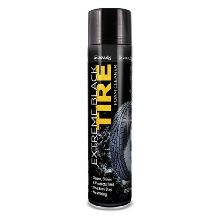 Spuma pentru curatat si intretinere anvelope ZOLLEX Extreme Black Tire