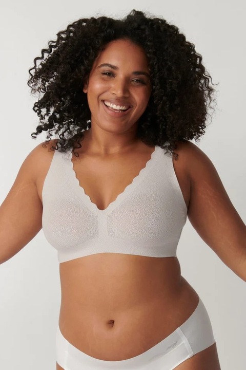 Sloggi melltartó, Zero Feel Lace Bralette, Csontszín