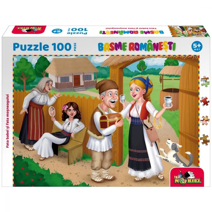 Puzzle 100 darab, Noriel román tündérmesék, A nagymama lánya és az öreg lány