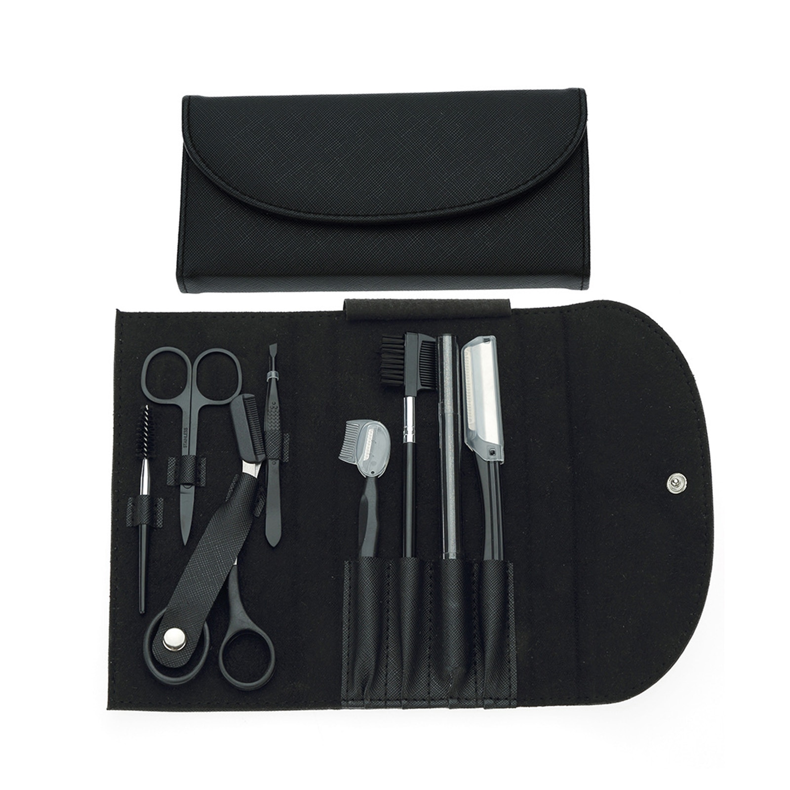Set 8 Instrument pentru sprancene, zggzerg, Cu Razor Eyebrow, Foarfeca