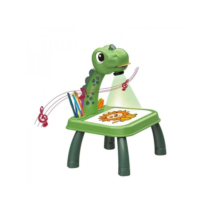 Многофункционално бюро AliBibi Dino, с музика и светлини