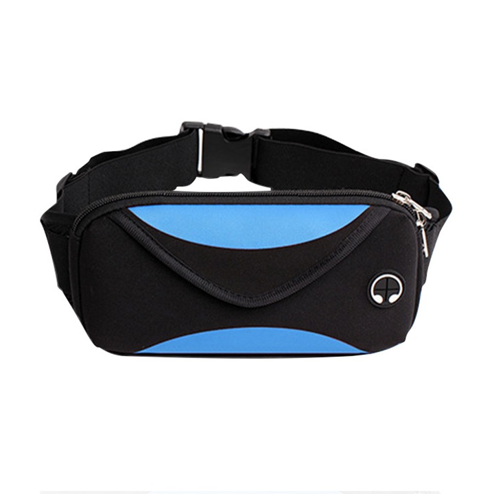 Sportos övtáska, fanny pack, vízálló, neoprén, futáshoz, kocogáshoz, túrázáshoz, fitneszhez