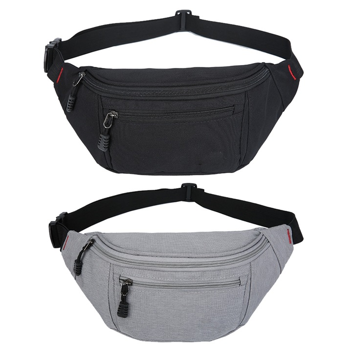 Jormftte sporttáska, 2 darabos készlet, 4 zseb, pamut, ébenfa, férfi