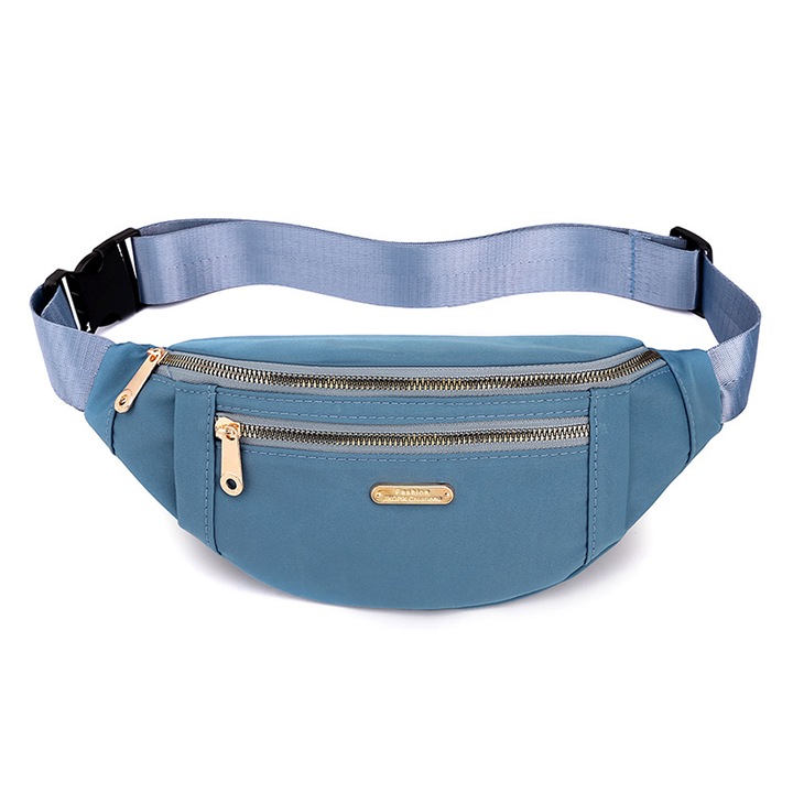 Fanny Pack övtáska, Vízálló deréktáska állítható pánttal utazáshoz, sporthoz, futáshoz