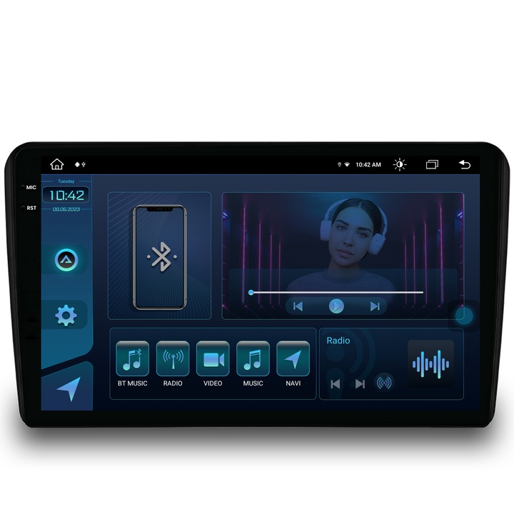 Navigatie Autodrop Hyundai H1 (2010-2014), Android 13, X-Octacore, 8GB RAM, 256GB ROM, 9.5 Inch - AD-BGX9008, AD-BGRKIT214S