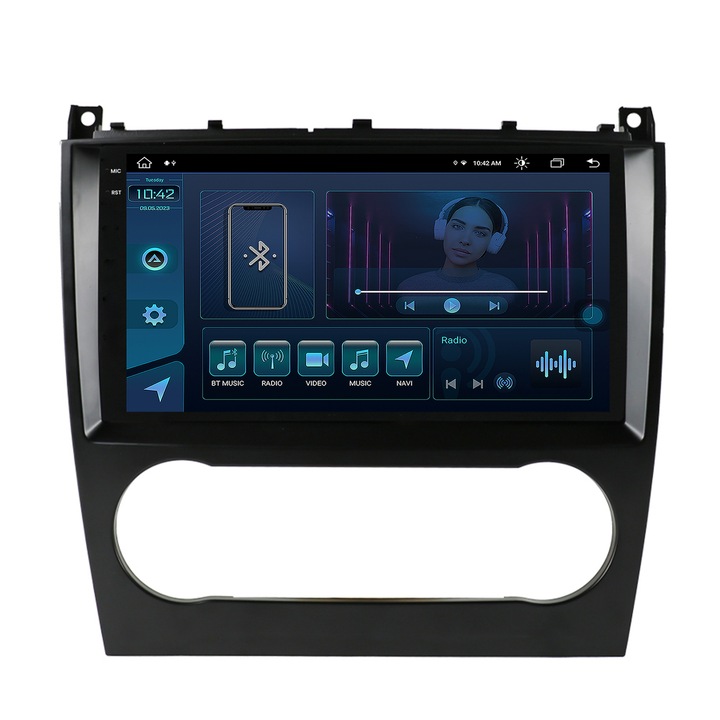 Navigatie Autodrop Mercedes Benz C-Class W203 (2004-2011), Android 13, X-Octacore, 8GB RAM, 256GB ROM, 9.25 Inch - AD-BGX9008, AD-BGRKIT414