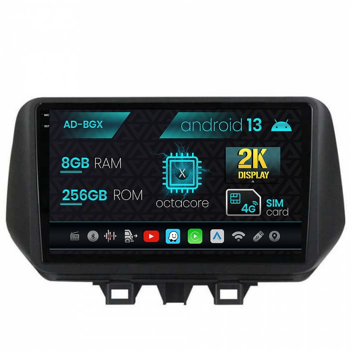 Navigatie Autodrop Hyundai Tucson (2018-2020), Android 13, X-Octacore, 8GB RAM, 256GB ROM, 9.5 Inch - AD-BGX9008, AD-BGRKIT204