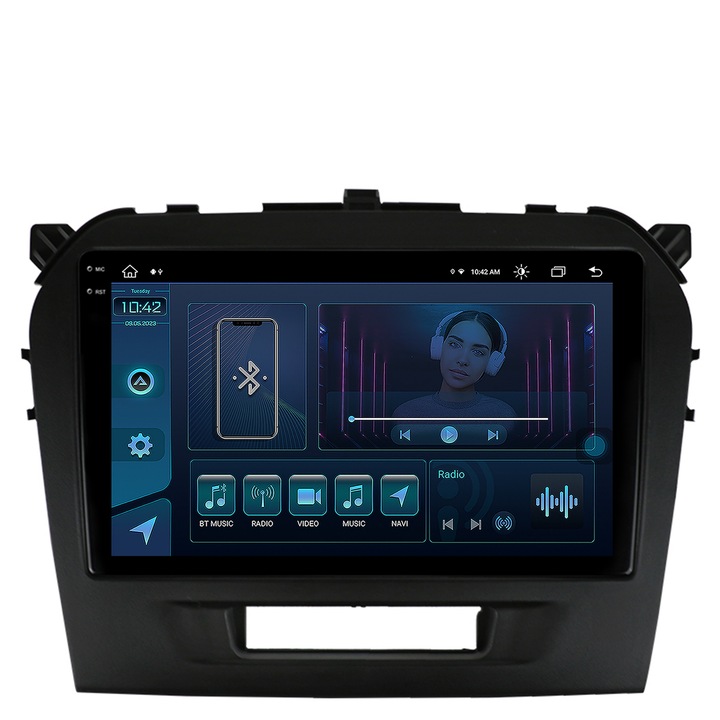 Navigatie Autodrop Suzuki Vitara (2015, ), Android 13, X-Octacore, 8GB RAM, 256GB ROM, 9.5 Inch - AD-BGX9008, AD-BGRKIT299