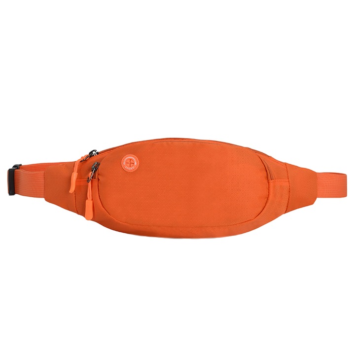 Sporttáska, vízálló, puha nejlon, narancssárga