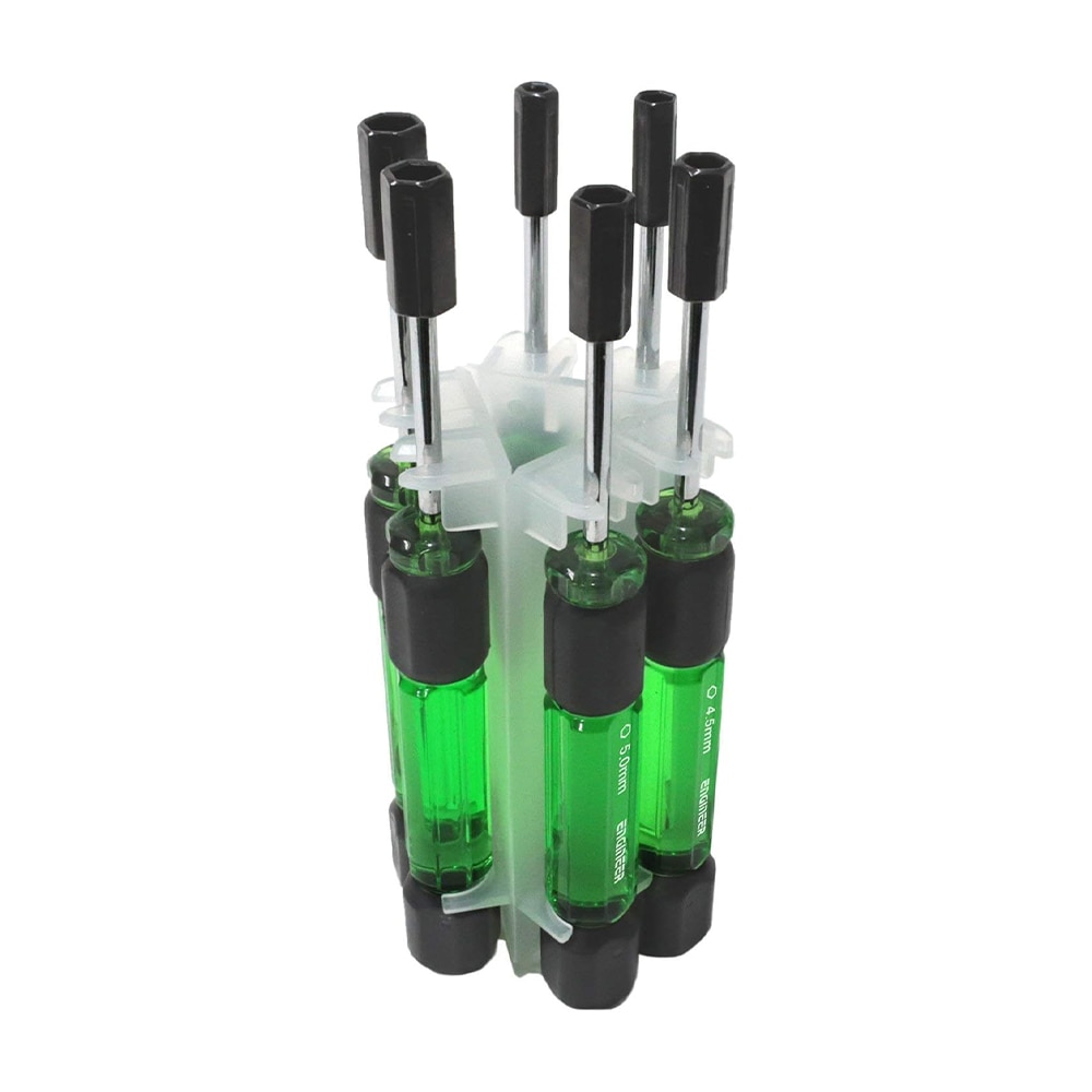 Juego De 6 Destornilladores Para Tuercas Métricas - Mini Spinners Hexagonales